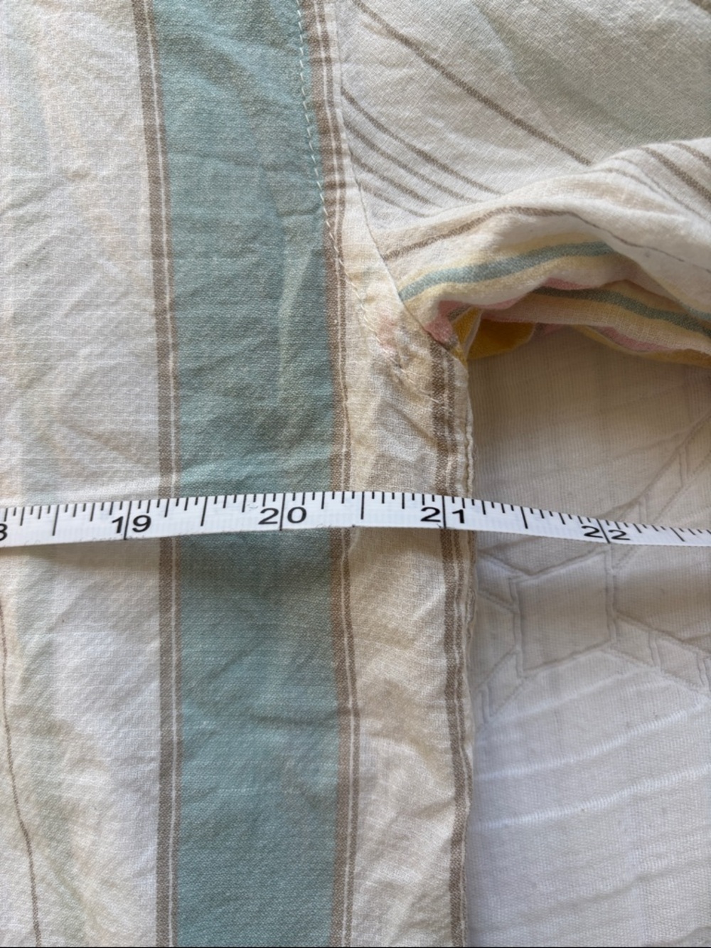 Patagonia |M| Pastel Striped Button-Up Shirt - Blue, Yellow, Pink, White - Picture 6 of 15